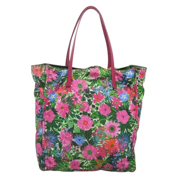 PRADA Tote Bag Nylon Multicolor Silver - Picture 3 of 13